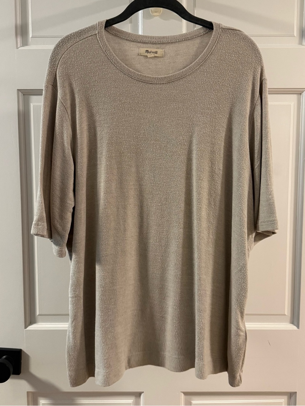 Madewell Short-Sleeve Crew Tee in Light Taupe
